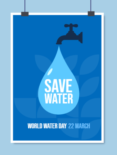 Save Water Poster Design